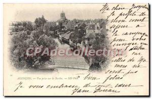 Old Postcard Alencon view taken on Sarthe