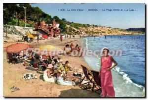 Postcard Old Bandol La Doree beach and Lido