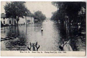 1909 Flood, West 7th St, Sioux City Iowa