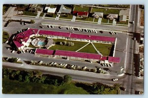 Idaho Falls Idaho ID Postcard Flamingo Motel Restaurant Holmes Yellowstone c1969