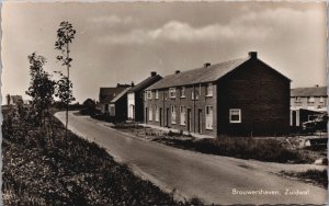 Netherlands Brouwershaven Zuidwal Vintage RPPC C297