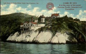 San Francisco CA Lighthouse on Yerba Buena Island c1910 P...