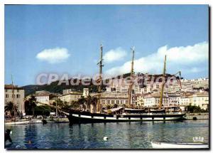 Modern Postcard Ajaccio Port And The City 3 Italian School Ship masts