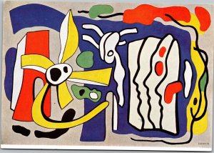 Postcard Art Leger, Fernand - Composition in three profiles