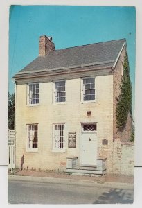 Frederick Maryland, The Roger Brooke Taney Home and Slave Qtrs Postcard AA1