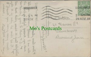 Genealogy Postcard - Holmes - 40 Harrow Road, Bournbrook, Birmingham RF8027