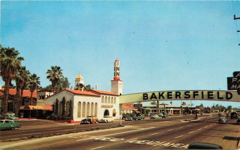 Postcard 1950s California Bakersfield Inn Autos occupational CA24-842