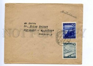 196196 AUSTRIA 1947 year RP cover w/ landscapes stamps