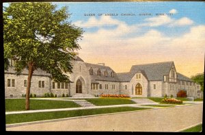 Vintage Postcard 1940-55 Queen of Angeles (Catholic) Church, Austin, Minn.