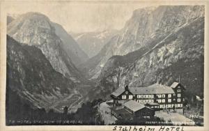 NÆRÖDALEN NORGE-NORWAY- STALHEIM HOTEL1925 K KNUDSEN PUBLISHED POSTCARD