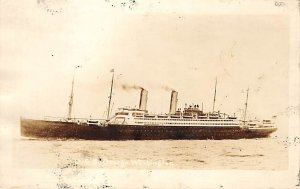 SS George Washington United States Line Real Photo Writing on back, missing s...