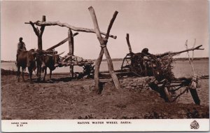 Sudan Native Water Wheel Sakia Natives Vintage RPPC C040