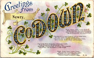 Greetings From Newry CoDown Postcard WOB Note Belfast