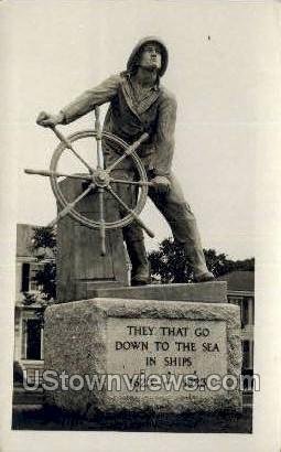 Real Photo - Fishermen's Permanent Memorial - Gloucester, Massachusetts MA