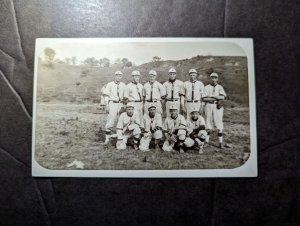 Mint USA Sports Athletes RPPC Postcard Bryan OH Ohio Baseball Team