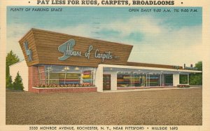 Postcard New York Rochester 1951 Carpet Advertising occupational 23-6163