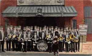 NEWSBOYS' BAND Toledo, Ohio 1909 Vintage Postcard