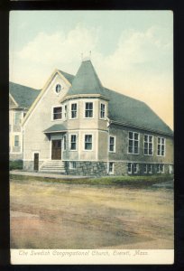 Everett, Massachusetts/Mass/MA Postcard, Swedish Congregational Church