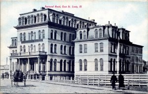 Postcard National Hotel in East St. Louis, Illinois