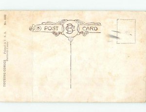 Bent Bamforth comic BROKEN DOWN CAR BEING TOWED BY MULES HJ1931