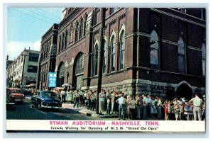 c1950's Ryman Auditorium WSM Grand Ole Opry Nashville Tennessee TN Postcard 