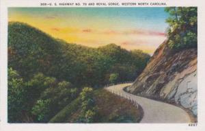 U.S. Highway 70 and Royal Gorge - Western North Carolina - Linen