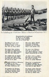 The shooting of the officers in Wesel patriotic song pierced/holed damage card
