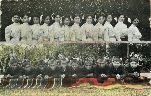 1912 Mount Pleasant Michigan Indian School occupation Postcard 25-11980