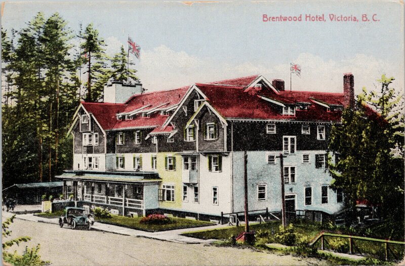 Brentwood Hotel Brentwood Bay BC Victoria British Columbia Unused Postcard G13