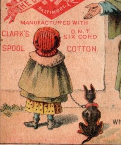 1880s Geo. T. Foust The Diamond Shirt Dog Man Pipe Children Lot Of 2 F163