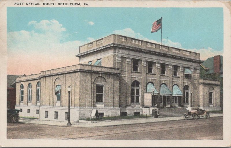 Postcard Post Office South Bethlehem PA