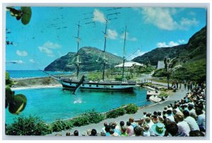 Oahu Hawaii HI Postcard Sea Life Park Whaler's Cove Hawaiian Sea Pageant 1971