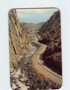 Postcard Big Thompson Canyon on Highway U.S. 34 Loveland Colorado USA