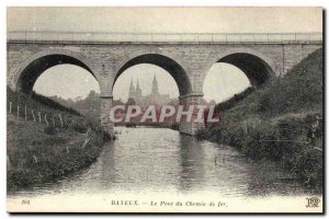 Old Postcard Bayeux Bridge Railway