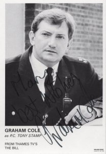 Graham Cole as Tony Stamp The Bill ITV Hand Signed Cast Card Photo