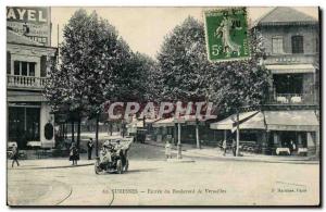 Suresnes Old Postcard Versailles Boulevard Entree