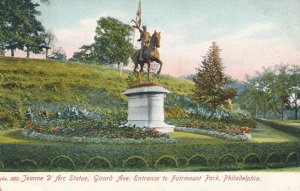 Philadelphia PA, Pennsylvania - Jeanne D'Arc Statue in Fairmount Park - DB