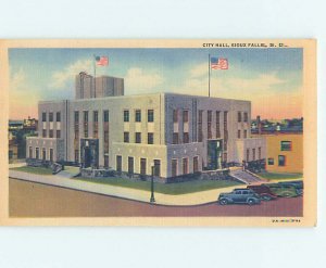 Linen CITY HALL SCENE Sioux Falls South Dakota SD AF2063