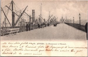 Belgium Anvers Le Promenoir á l'Escaut Antwerp Postcard 04.35