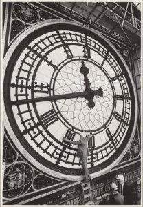 Big Ben Clock Being Repaired London Daredevil Postcard