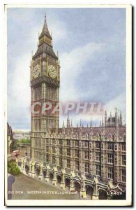 Old Postcard Big Ben Westminster London