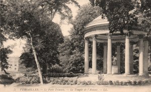 Vintage Postcard 1910's Versailles Le Petit Trianon Temple Amour Paris France FR