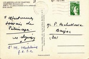 BF15461 chartres e et l la place chatelet   france  front/back image