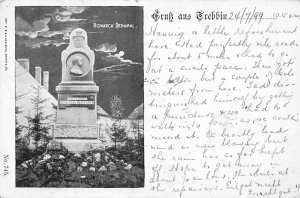 Germany 1899 Gruss aus Trebbin Bismarck Denkmal Monument postcard C311