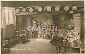 Old Postcard the Living Room Anne Hathaways Cottage Stratford on Avon