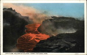 Vintage PC HAWAII NATIONAL PARK Volcano of Kilauea LAVA FLOW