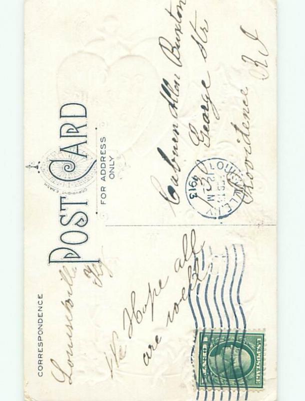 Divided-Back CUPID VALENTINE SCENE Cute Postcard W7675