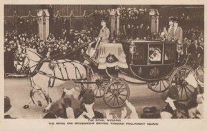 Royalty Postcard - The Royal Wedding, The Bride and Bridegroom   RS21728