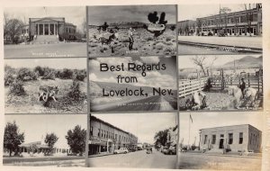 J81/ Lovelock Nevada RPPC Postcard c1940-50s 9View Court House 234