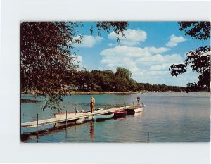 Postcard The quiet beauty of a Lake in Summer, Vacationland Scene